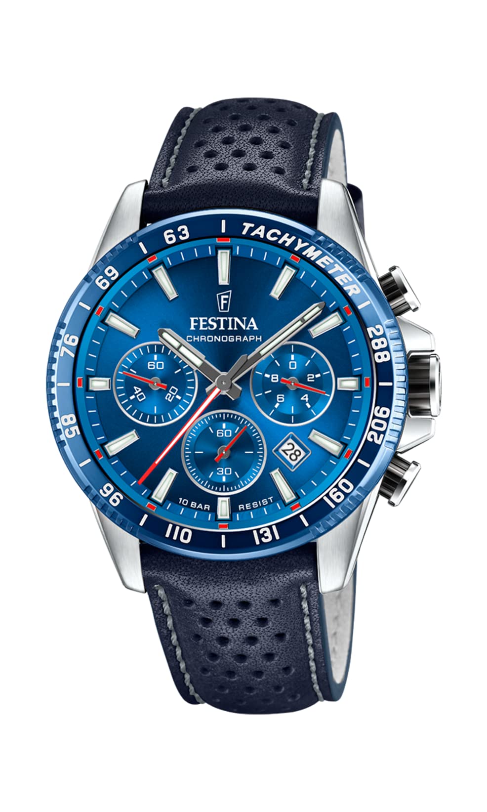 Festina Chronograph Watch with Leather Strap F20561/3