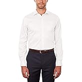 Van Heusen Mens Dress Shirt Regular Fit Flex Collar Stretch Solid