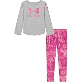 Under Armour girls 2-piece Long Sleeve Tee and Leggings Set, Soft & Comfortable