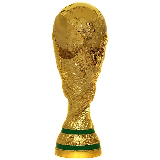 FIFA World Cup Replica Trophy 27cm with free world cup keyrings Amazon