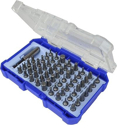Faithfull 61 Pc Screwdriver Bit Set with Magnetic Adaptor