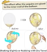 HILAVO Dusty Pink and Gold Balloons 60Pcs 12in Confetti Boho Set view 3