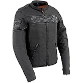 Milwaukee Leather Women's Textile Classic Crossover Motorcycle Riders Jacket - All Year Wear