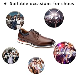 Meijiana Men's Oxfords Casual Dress Shoes Leather