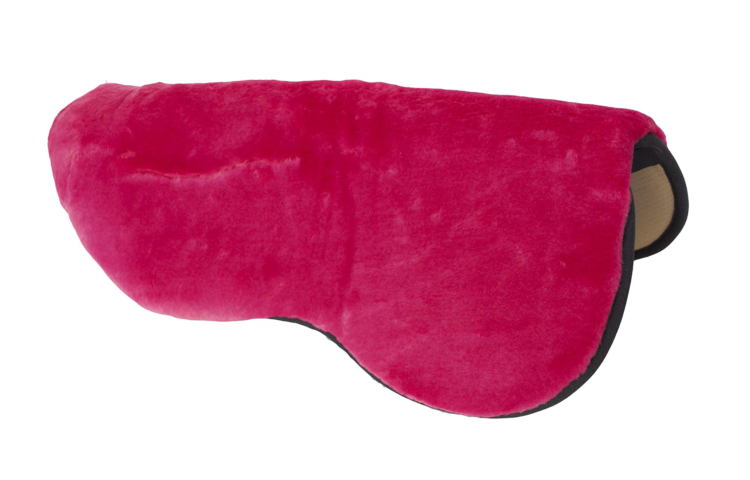 Rhinegold Equestrian Luxury Fur Saddle Seat Saver - Raspberry - Saddle Pad Cushion Cover for Horse Saddles. Premium Horse Saddle Cover. Horse Riding Equipment & Accessories.
