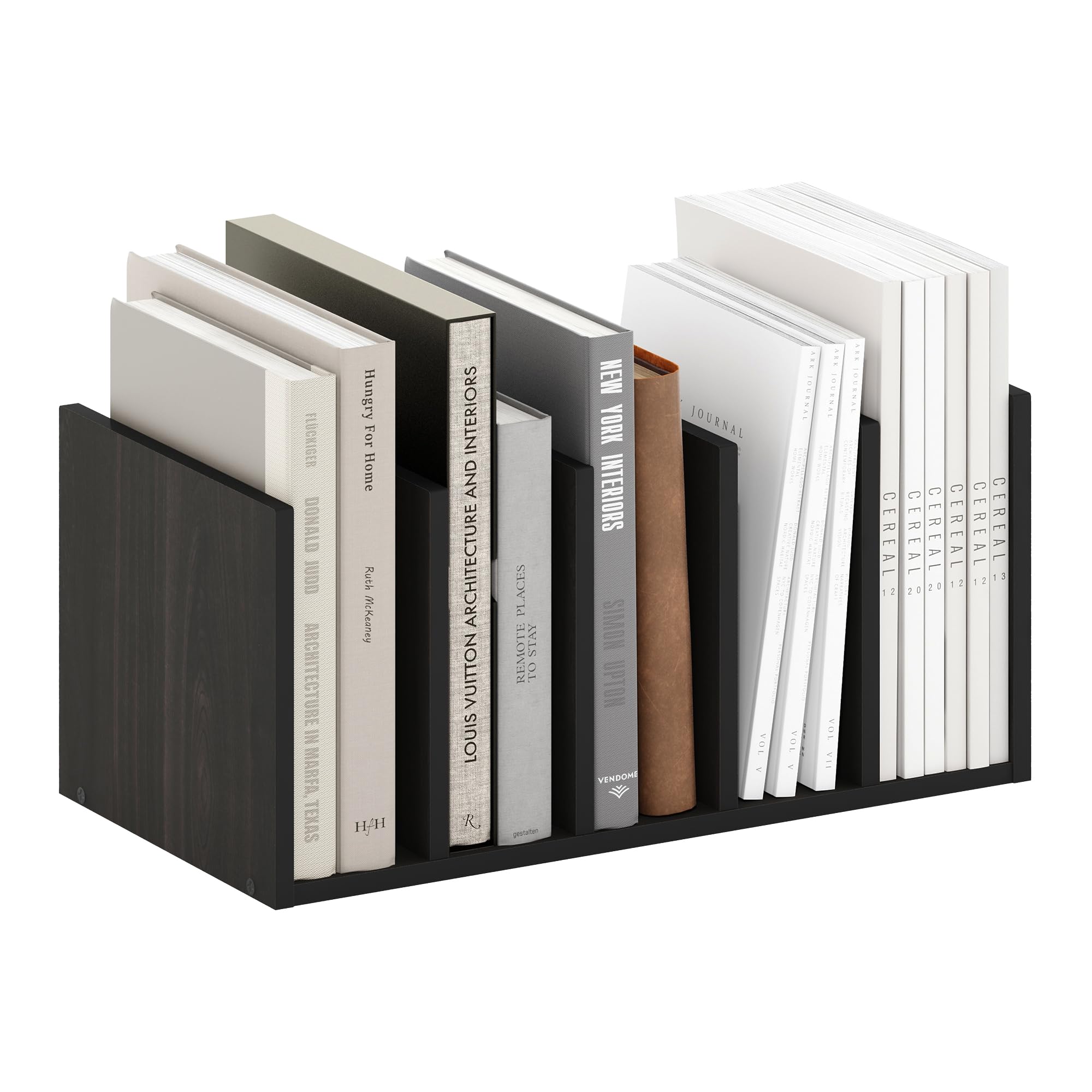 Furinno HERMITE Desk Organizers and Accessories with File Holder, Office Organization, Desk Top Book Shelf, for Office Supplies, Espresso