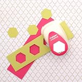 Vaessen Creative Hexagon Paper Punch 2.2 x 2.5 cm White Pink Craft Cutter view 7