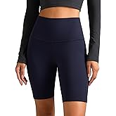 Colorfulkoala Women's High Waisted Biker Shorts with Pockets 8" /10" Inseam Workout Yoga Shorts Running Tights