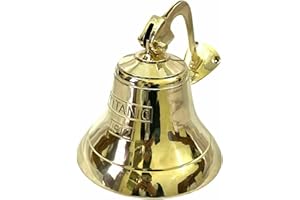 Solid Anchor Ship Bell Titanic Bell 1912 London Hanging Bell Nautical Wall Decor (5 Inch)