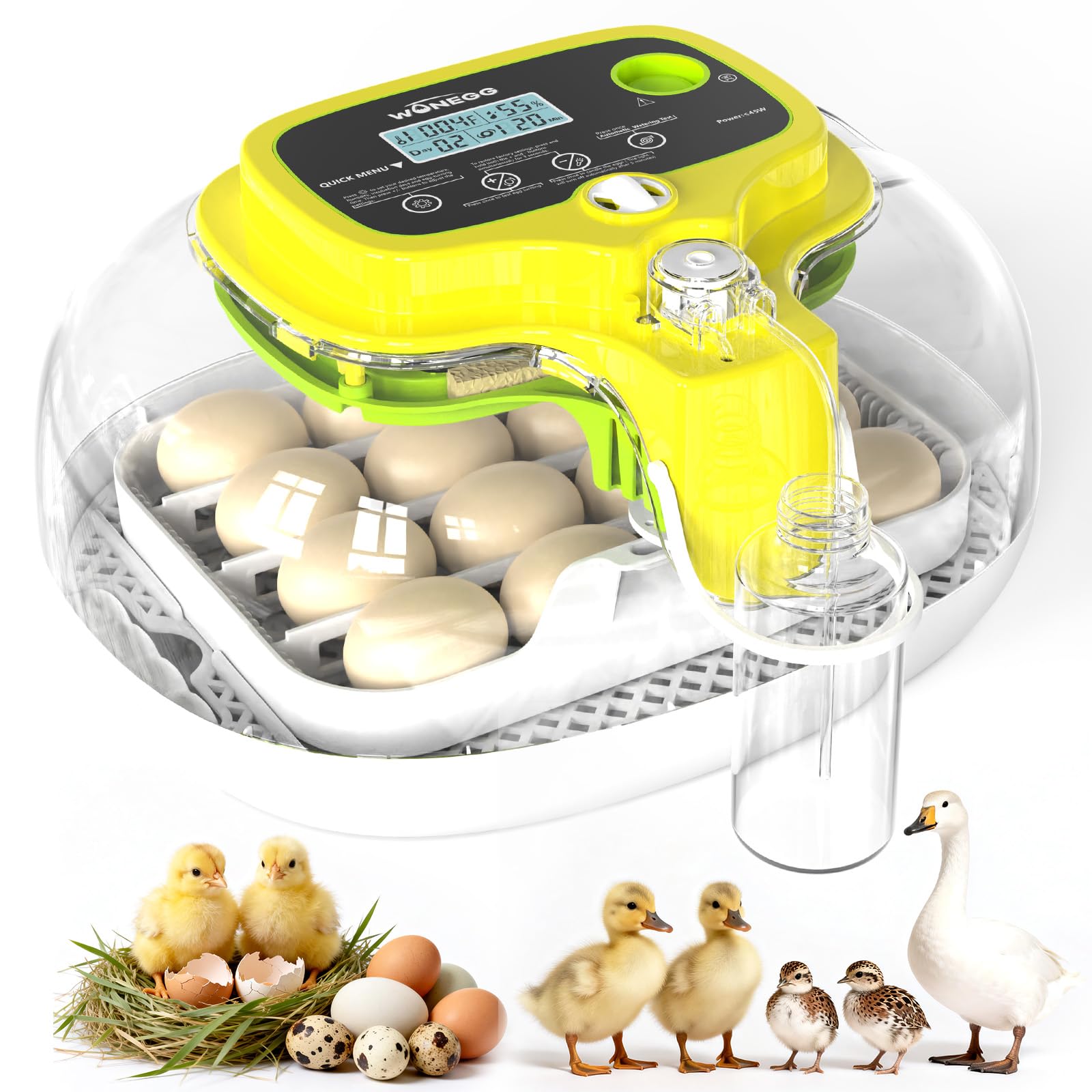 Photo 1 of Incubators for Hatching Eggs, 16 Eggs Incubator with Auto Water Refill, Automatic Turner, Digital Temperature Control & Humidity Display and Led Candler, Poultry Hatcher for Chicken, Duck, Quail