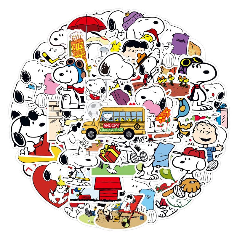 50 Pcs Cute Dog Stickers for Laptop, Bumper, Skateboard, Water Bottles, Computer, Phone, Guitar, Cartoon Stickers for Kids Teens Adult