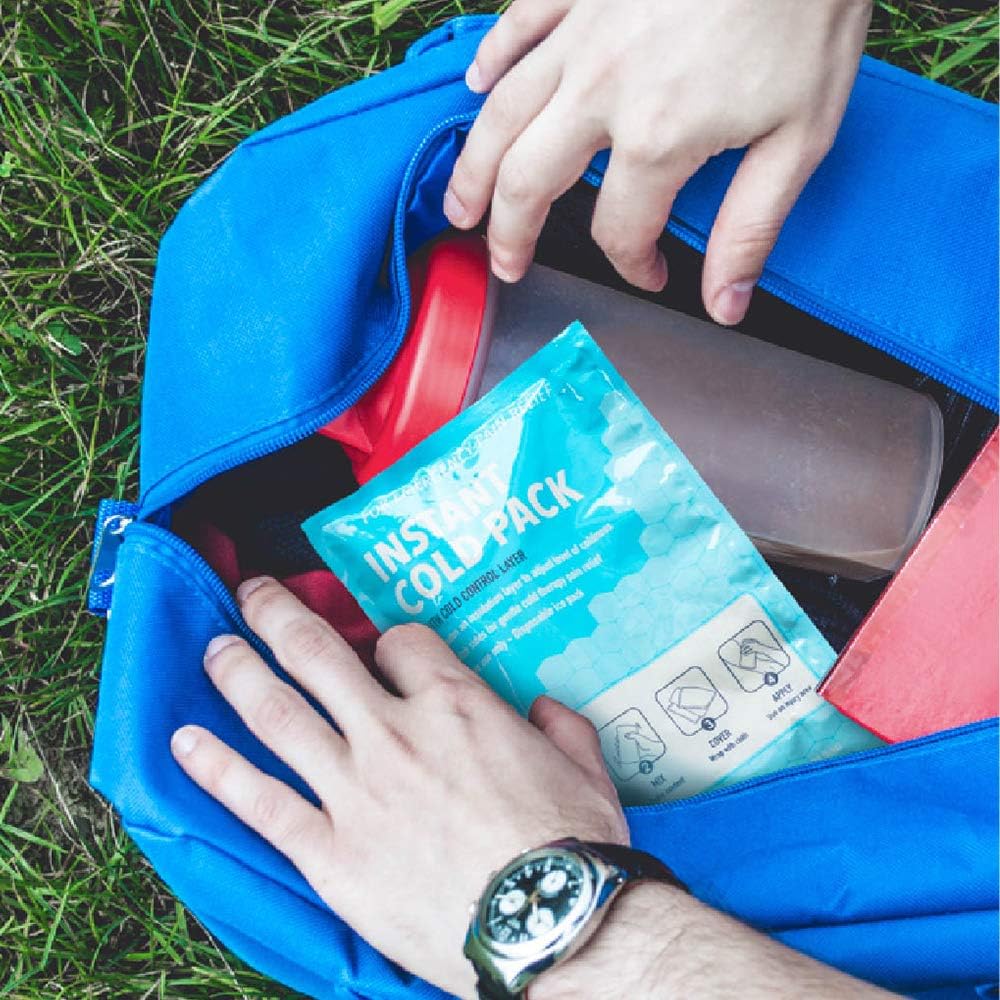 ICEWRAPS Small Instant Cold Breakable Ice Packs - 50 Count Emergency Disposable First Aid Cold Compress for Travel, Sports, Team Events, Outdoor Activities: Health & Personal Care