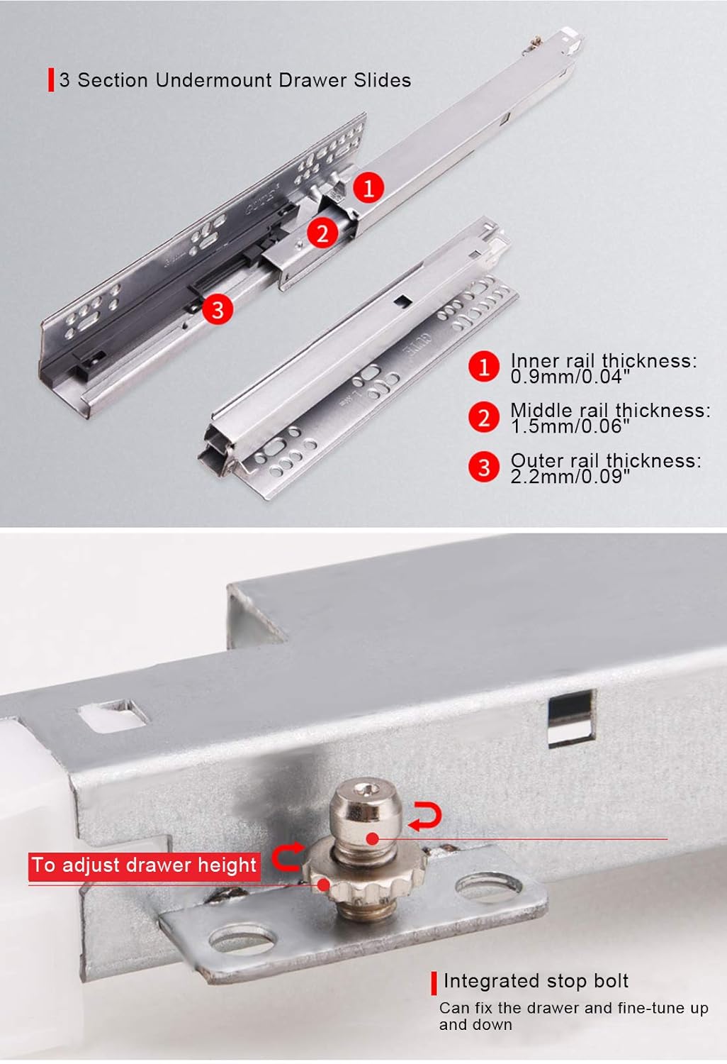 Tools Home Improvement Xbzhw Undermount Drawer Slides 14 Inch