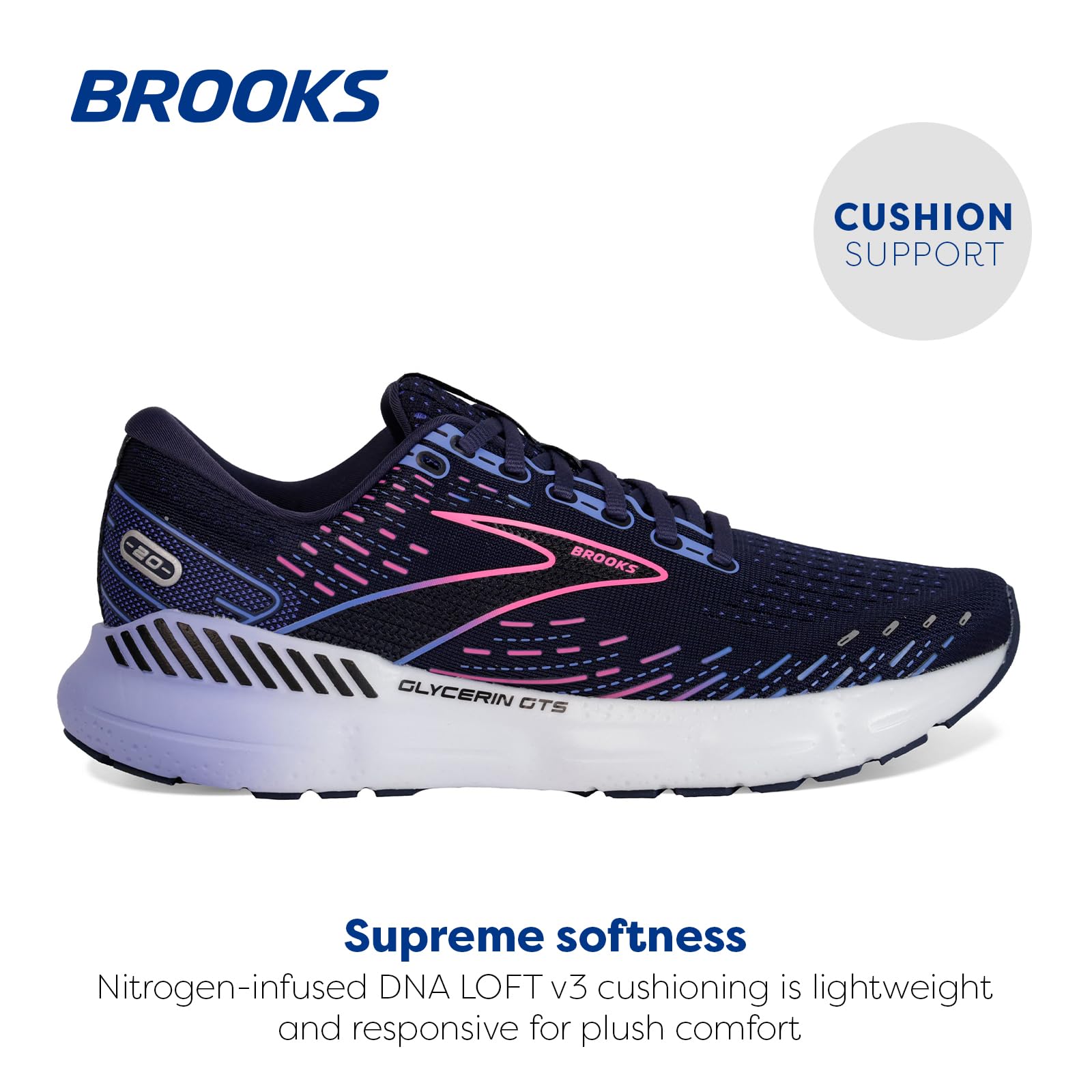 Brooks Women's Glycerin GTS 20 Supportive Running Shoe