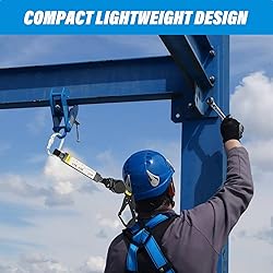 6 Foot Retractable Safety Lanyard, 6 ft Retractable