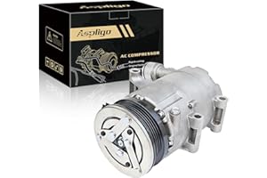 Aspligo Air Conditioner AC Compressor Fits for Ford Focus 2.0L 2012 2013 2014, with A/C Clutch, CO29079C AC Compressor, Replaces 1816964, BV6N19D629BC, BV6Z19703B, CV6Z19703B, 108MM 5PK