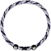 Willtok Premium Sports Baseball Necklaces for Outfit/Sport field, Classic Sports Fan Baseball Necklace w/Triple Rope Twisted Tornado Design