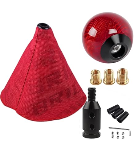 クラブ doragon2000 Amazon.com: Mugen Red Carbon Fiber Shift knob 5 Speed for