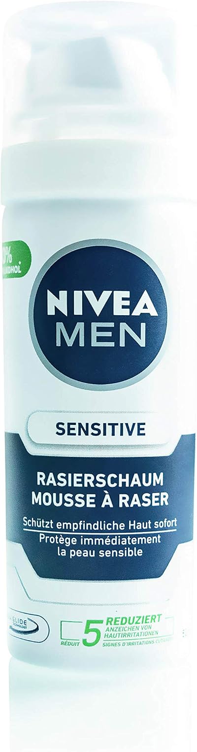 Nivea Travel Shaving Foam Sensitive 50ml 5 Pack