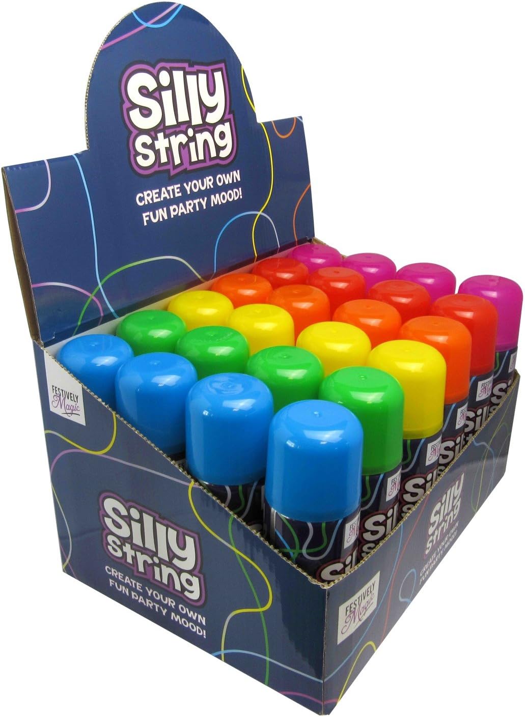 Silly String - Case of 24 Cans - Party Supplies
