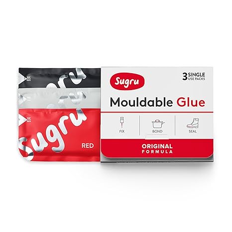 Sugru Formbarer Kleber - Original Formel - Schwarz, Weiss und Rot (3-pack)