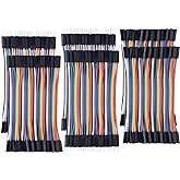 10cm 240pcs Breadboard Jumper Wires Cable Kit Male to Female, Male to Male, Female to Female Compatible with Arduino Projects