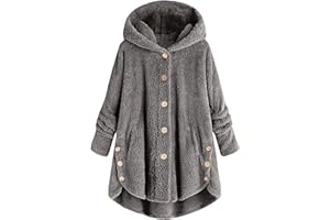 FQZWONG Winter Coats for Women Casual Long Sleeve Open Front Jacket Trendy Warm Outerwear Fashion Cardigan Clothes