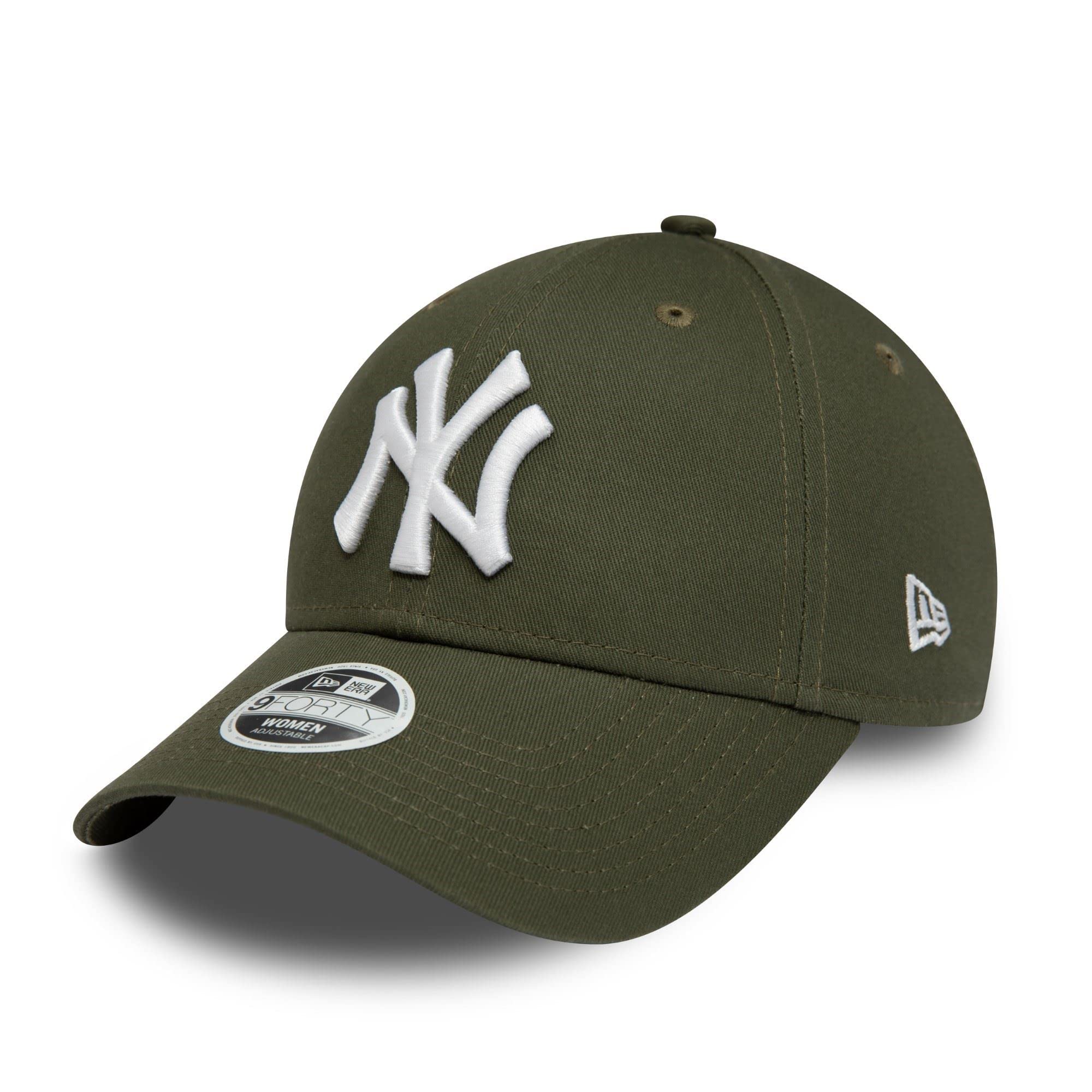 New Era New York Yankees MLB League Essential Olive 9Forty Adjustable Women Cap - One-Size