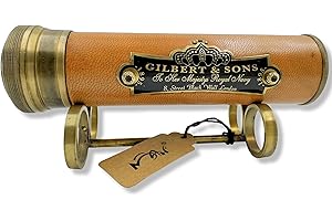 MARINE ART HANDICRAFTS Handmade Brass Kaleidoscope, Time Memory to The Next Generation, Vintage Look, Birthday Gifts, Valentine’s Day Gift - 3D Mirror Lens. C-3046