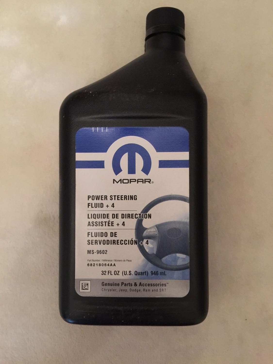 MOPAR Power Steering Fluid + 4 ovu01516 68218064 AA 5103524ea Amazon.es Coche y moto