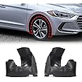 Sekeseauto Front Left & Right Side Fender Liner Set Compatible with Hyundai Elantra Sedan 2017 2018 Replace# 86811F3000 86812F3000