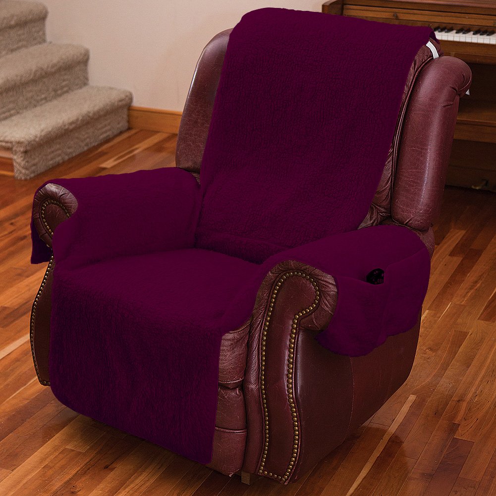 Amazoncom Recliner Chair Cover One Piece W Armrests And Pockets Amazoncom Recliner Chair Cover One Piece W Armrests And Pockets
