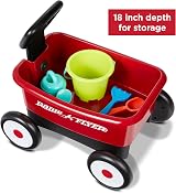 Radio Flyer Push & Pull Walker Wagon with Garden Tools Red 2-in-1 view 9