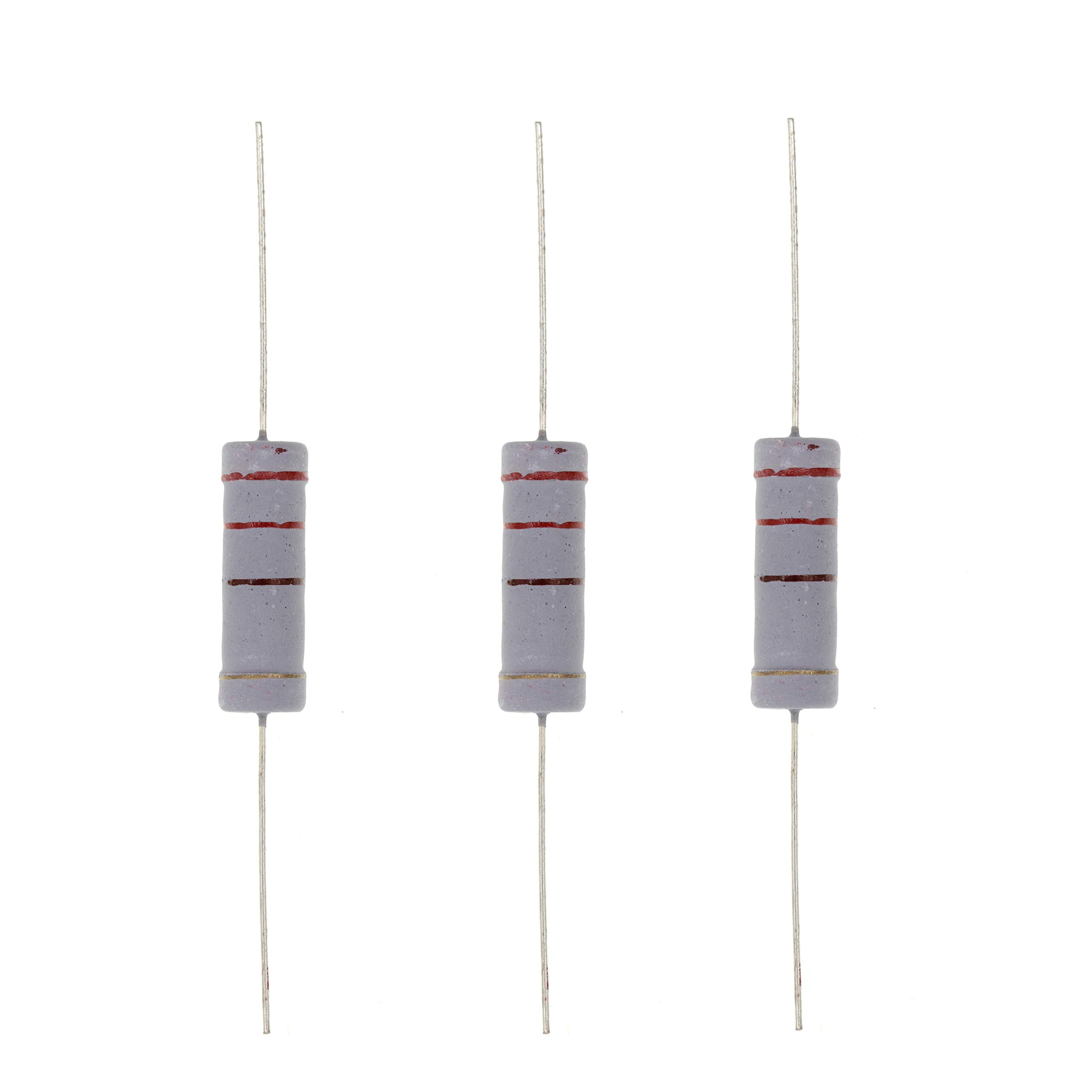 HUABAN 10PCS 5W 5 Watts 220R 220 Ohm 5% Metal Oxide Film Resistor