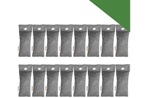 Natural Air Purifying Bags, 16 Pack 75g Bamboo Charcoal Air Purifying Bags, Bamboo Charcoal Bags, Shoe Deodorizer, Activated 