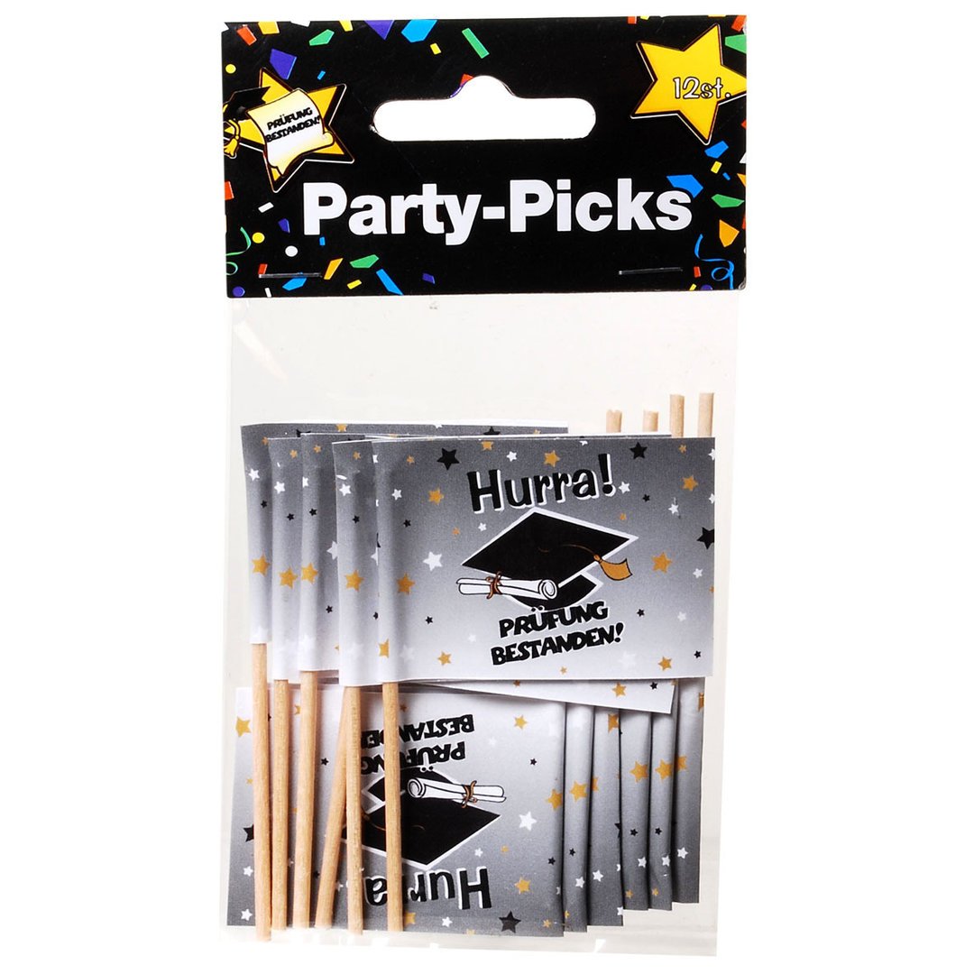 Picker Hurra! Test passed, approx. 8x5 cm, pack of 12.