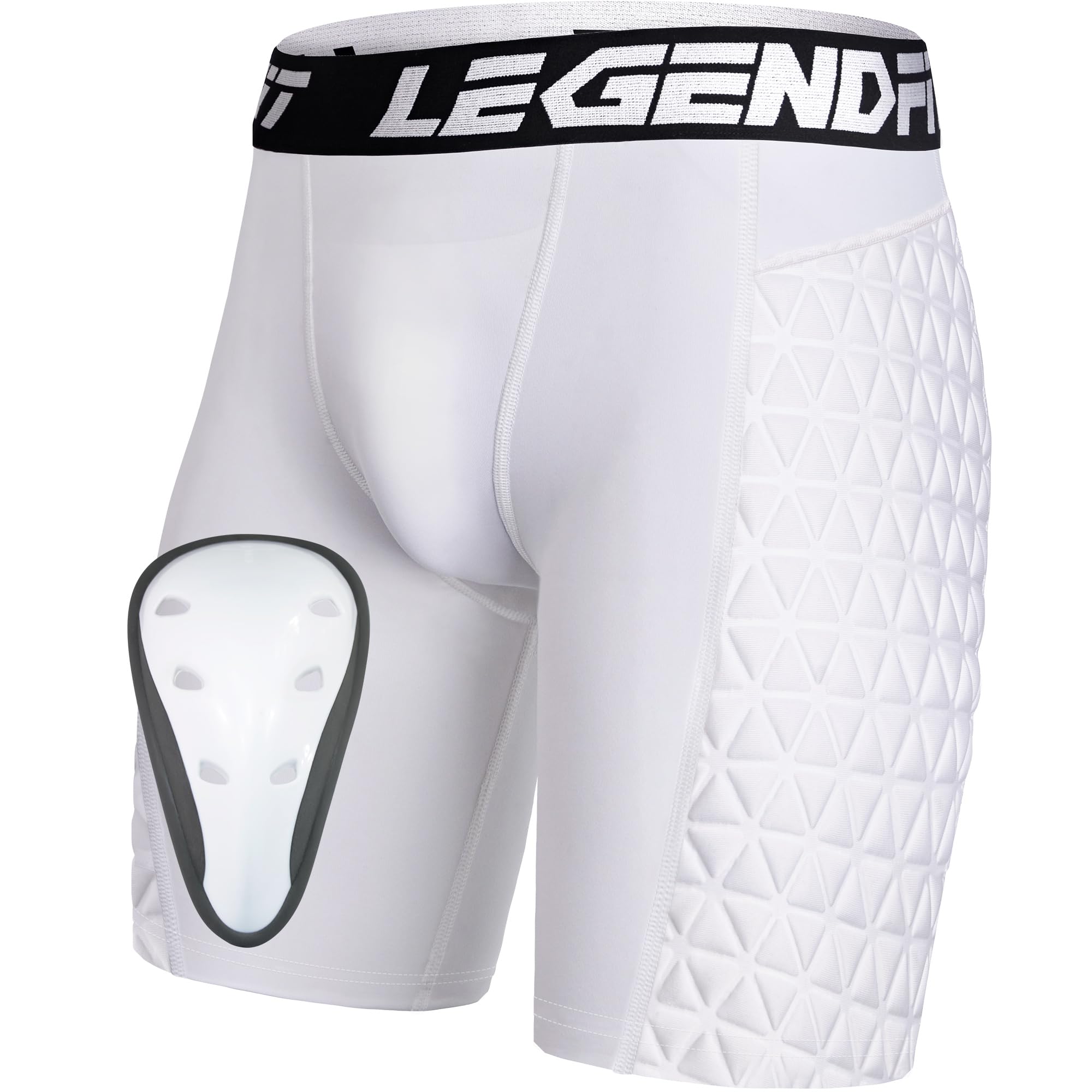 Photo 1 of Legendfit Youth Boys Baseball Sliding Shorts w/Cup Protective Athletic Compression Underwear Peewee Football Lacrosse Cricket