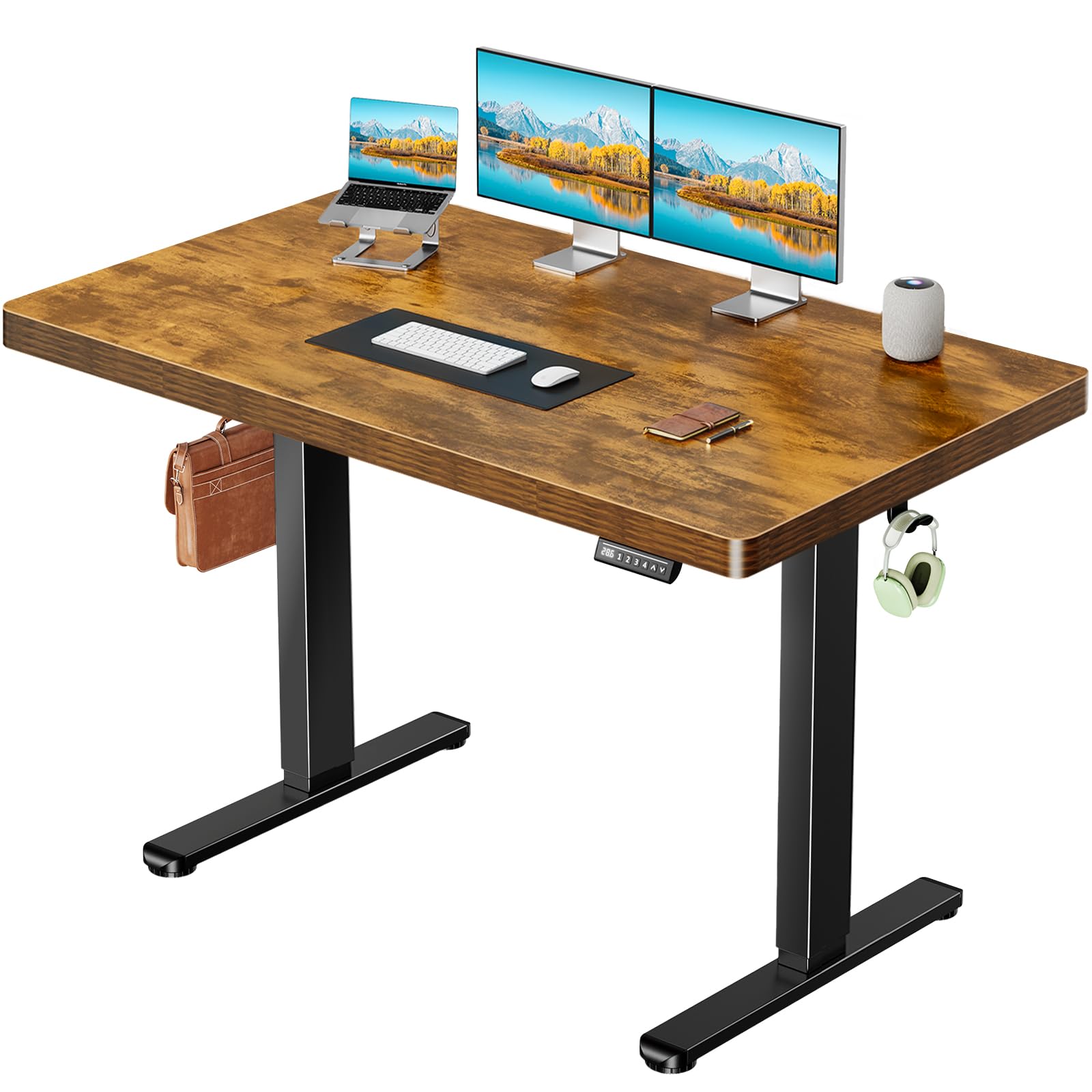 Photo 1 of ***JUST THE WOOD TOP/BOX 1 OF 2 ONLY***Marsail Electric Standing Desk with One-Piece Desktop, 48 x 30 Sit Stand Desk with Thickened Tabletop, Height Adjustable Stand Up Desk with Cable Management for Home Office(Frame+Desktop, 2 Packages)