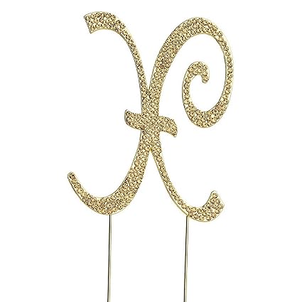 Amazon Com Mikash 4 5 Tall Rhinestone Cake Topper Wedding Party