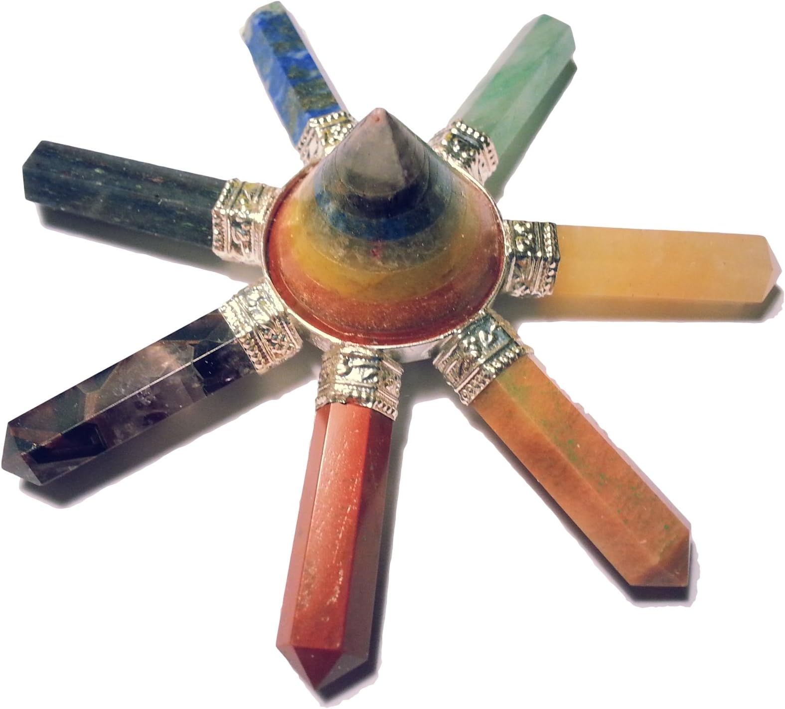 7 Chakra Energy Generator with 7 Chakra Cones