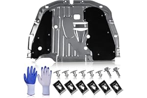 FOREBEN 74110-TBA-A00 Lower Engine Splash Guard Under Car Shield Cover Board for Honda Civic 2016 2017 2018 2019 2020 2021, Front Centre Underbody Shield | with 90674-TY2-A01 Pins and 90105-TBA-A00 Bolts