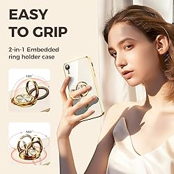 Nonional Compatible for iPhone XR Case with 2 Pack