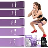 TechStone Resistance Bands Set – 5 Levels Loop Exercise Bands for Men & Women, Elastic Workout Bands for Home Gym, Training,