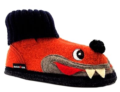 haflinger childrens boiled wool slippers