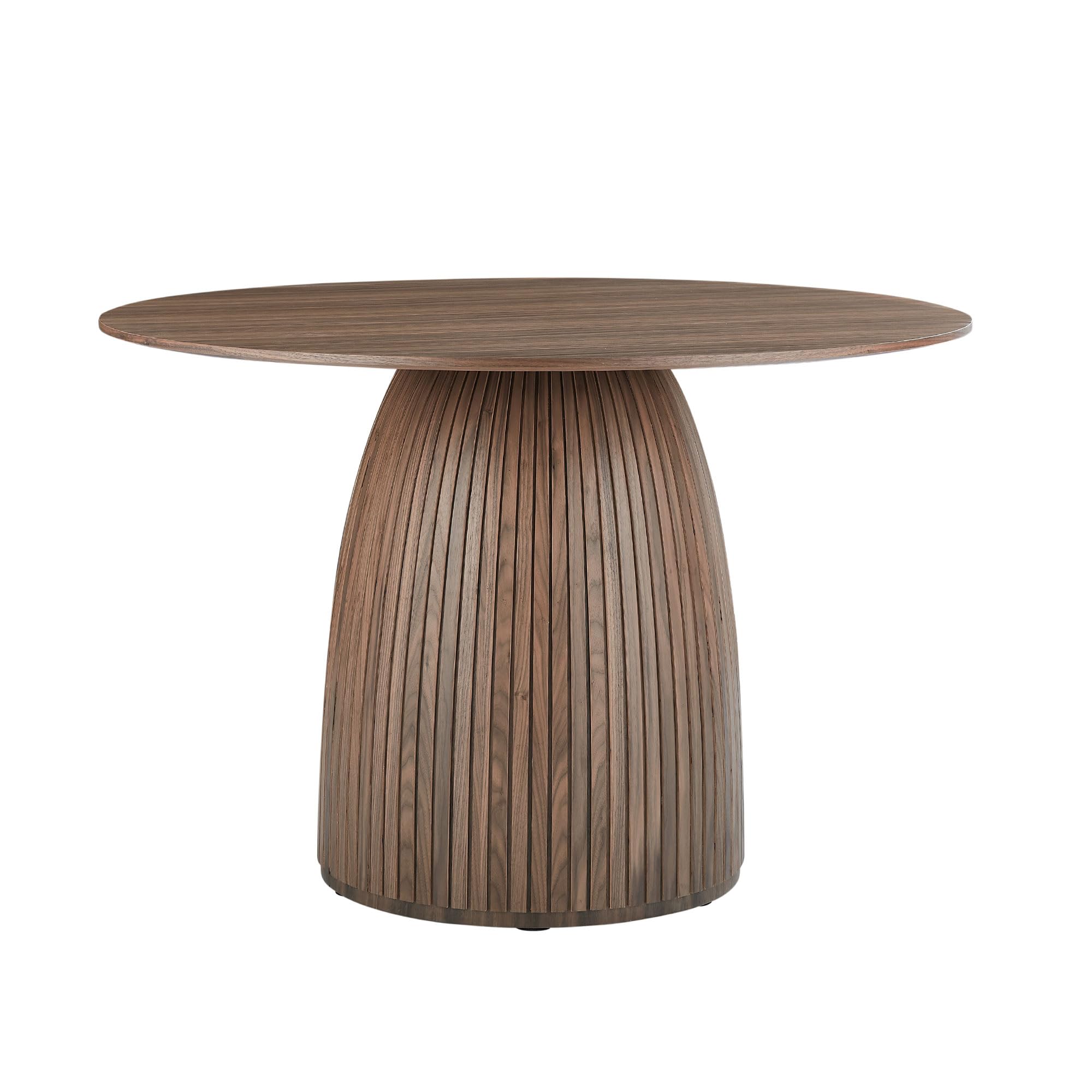 Mushroom-Shape Wooden Round Dining Table with