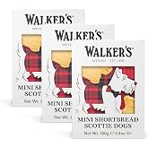 Walker&rsquo;s All-Butter Mini Scottie Dog Shaped Shortbread, 51-Count Carton, Authentic Shortbread Cookies from Scotland, Pack of 3