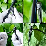 KAHEIGN 60Pcs 8-Outlet Drippers 360° Adjustable Drip Irrigation 4/7mm Tubing view 6