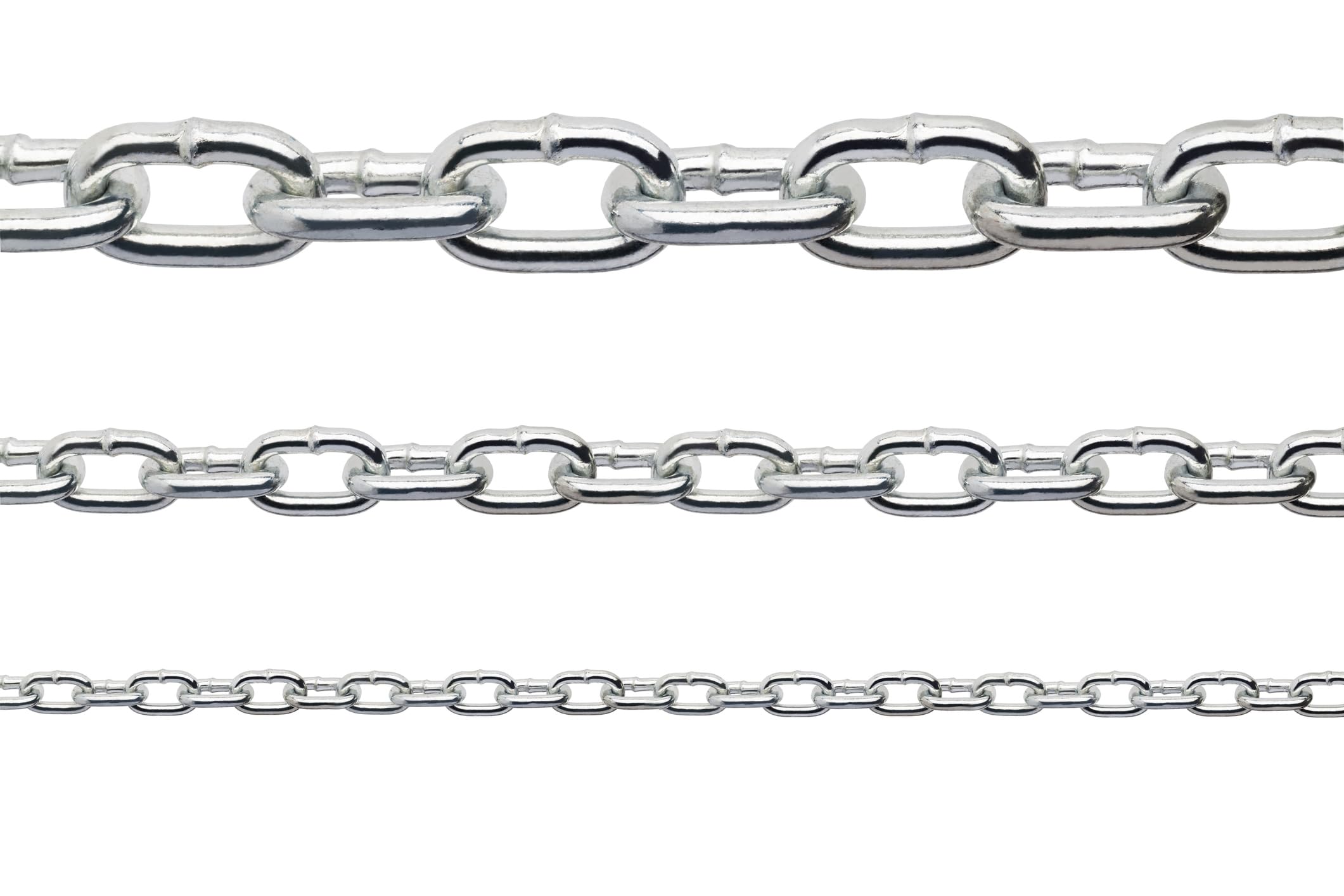 Constrabo® Stainless Steel Chain Short Link DIN 766 1.0 m Diameter 5 mm Stainless Steel 316 (V4A) Stainless Steel Chain Sold by the Metre Round Link Chain Safety Chain Round Steel Chain Anchor Chain