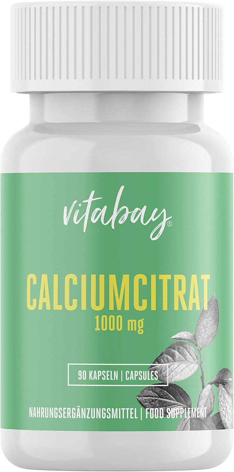Vitabay Calcium Citrate Calcium Citrate, 1000 mg 90 Capsules Amazon