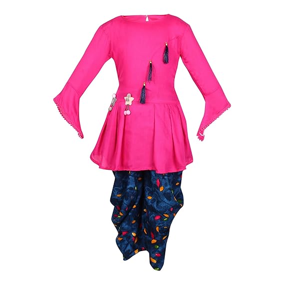 dhoti dress for baby girl